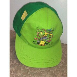 Nickelodeon 2014 TMNT Cap Green Snapback Hat Teenage Mutant Ninja Turtles NWOT